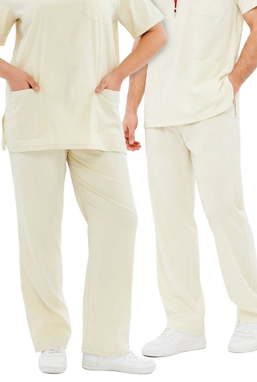 Comfy - Büyük Beden Tekniker,Teknisyen Forması Likralı Scrubs  (Yeni Yönetmeliğe Uygun - Moth) (Pantolon)