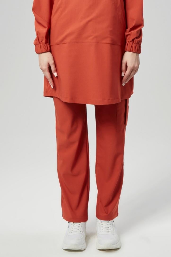 Extreme Cool Modest - Premium Çift Yön Likralı Doktor Hemşire Tek Alt Forma (KADIN), Mandalin