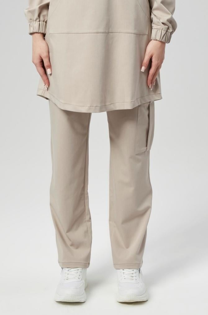 Extreme Cool Modest - Premium Çift Yön Likralı Doktor Hemşire Tek Alt Forma (KADIN), Kumsal