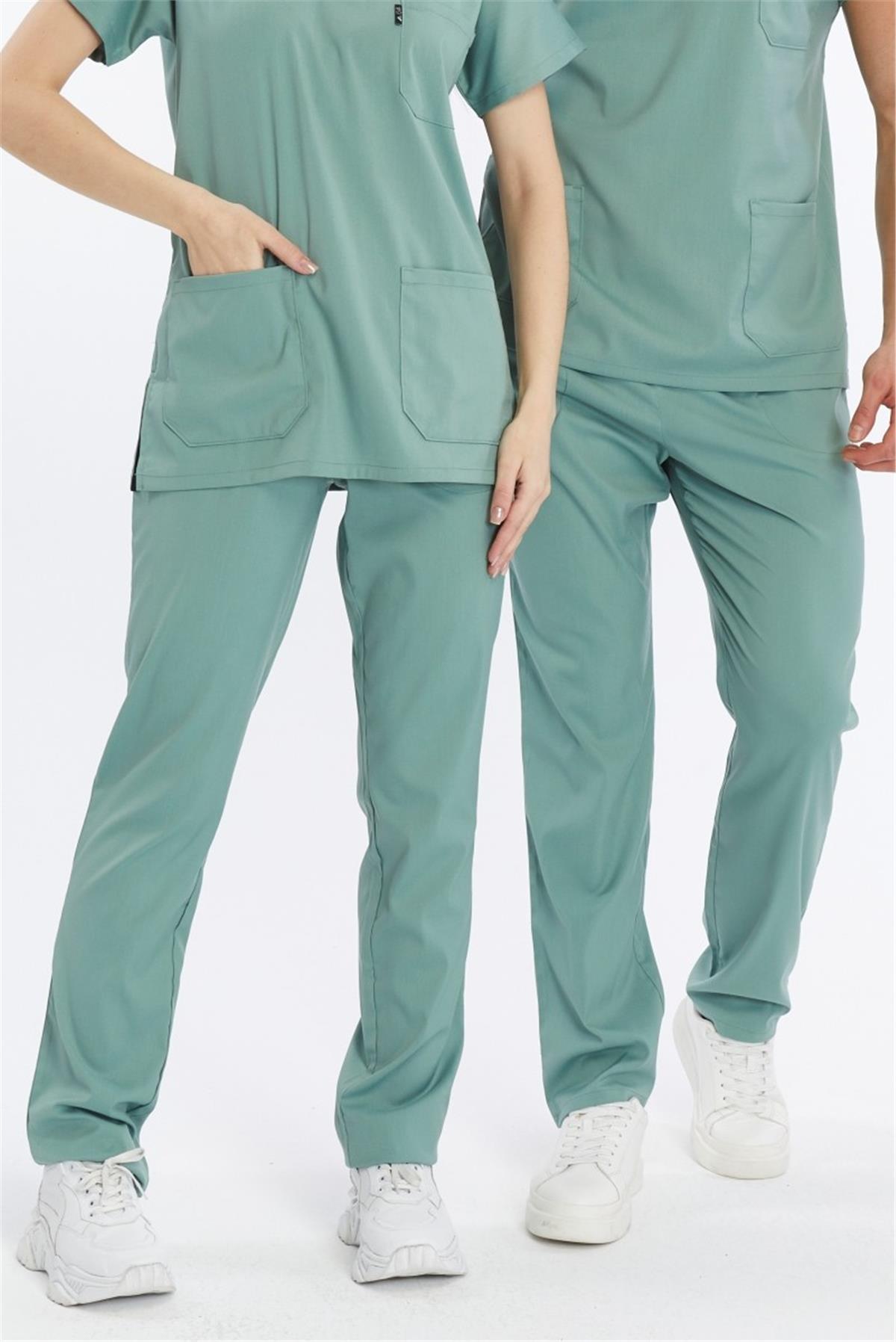 Happiness Basic - Likralı Doktor Hemşire Tek Alt Forma (UNISEX), Çağla Yeşili