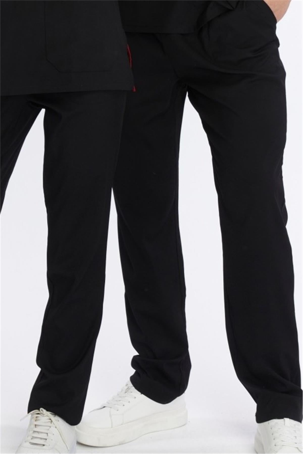 Happiness Basic - Likralı Doktor Hemşire Tek Alt Forma (UNISEX), Siyah