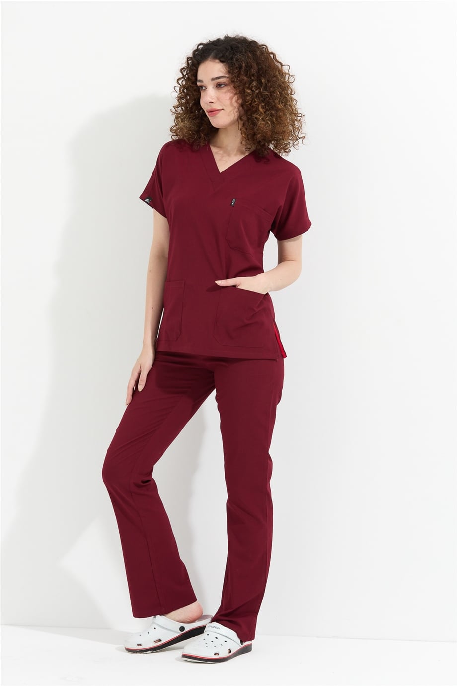 Happiness Spaniard - Doktor Hemşire Forma Takımı (KADIN), Bordo