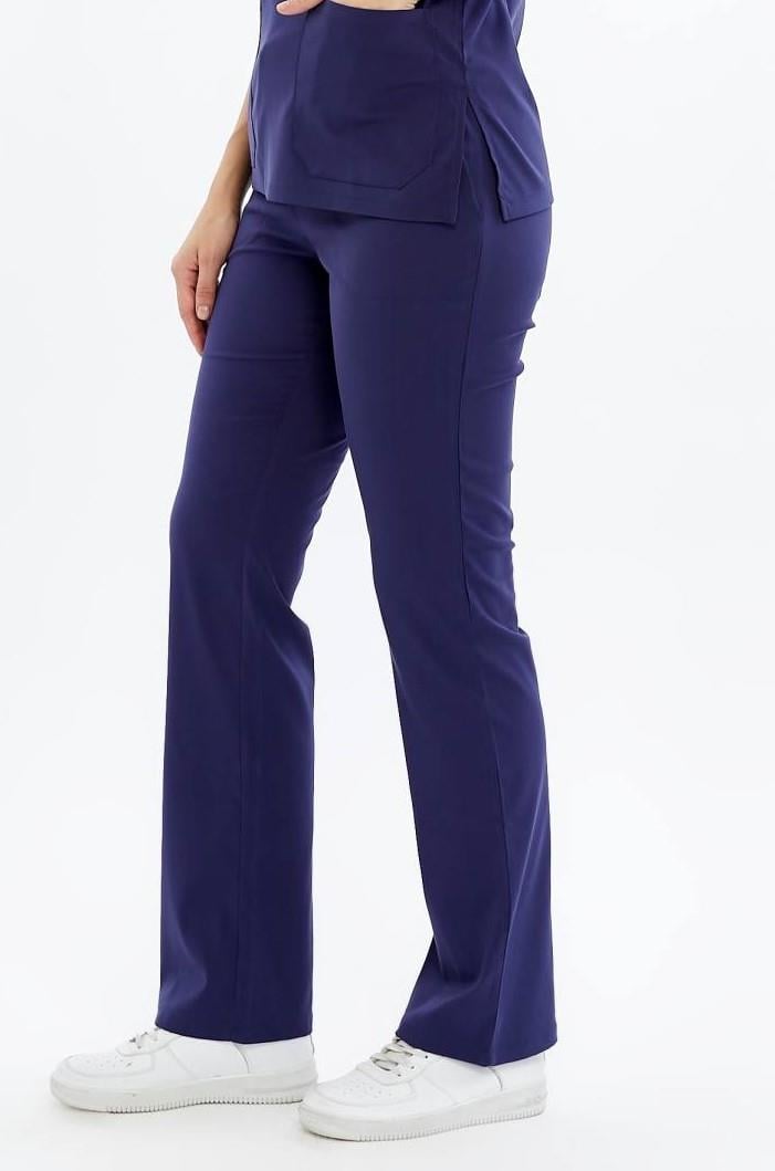 Spaniard - Hemşire Forması Likralı Scrubs (Kadın) (Yeni Yönetmeliğe Uygun - Patriot Blue) (Pantolon)