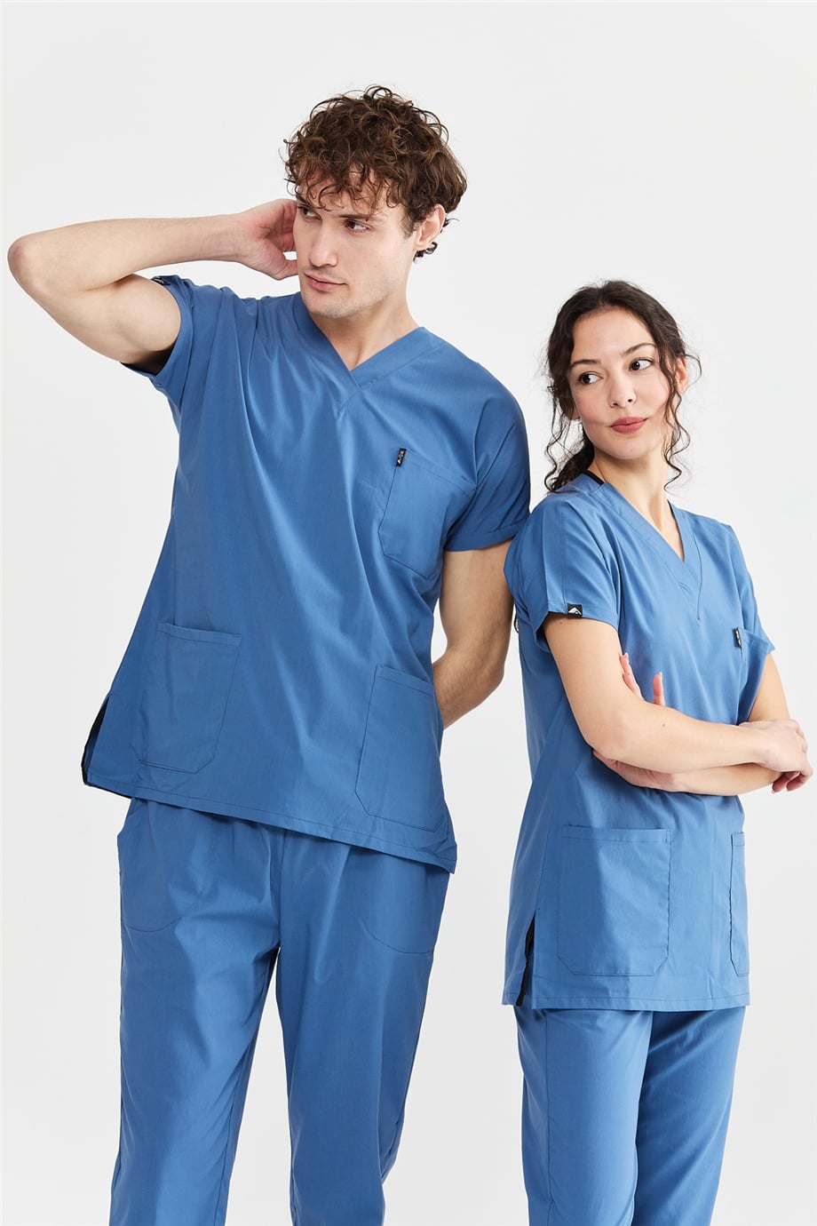 UltraLycra Basic - Doktor Hemşire Forma Takımı (UNISEX), İndigo