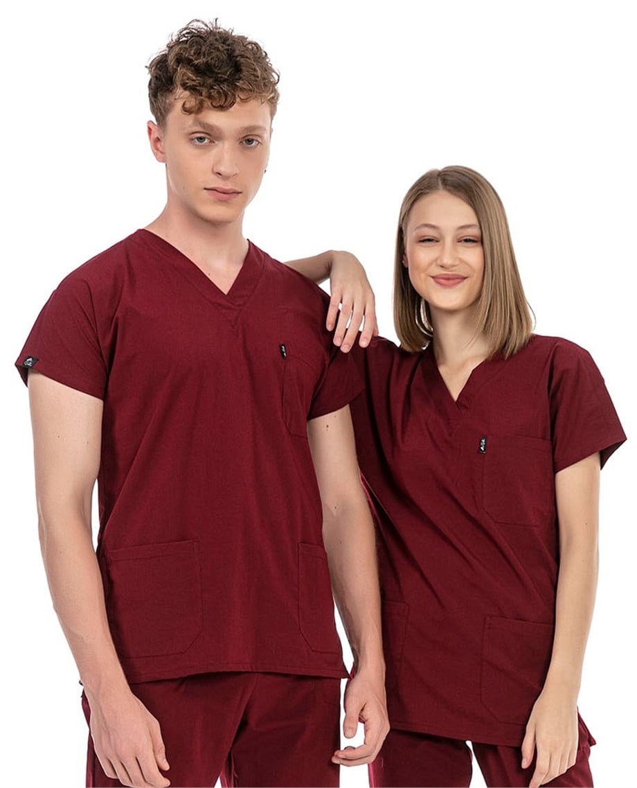 UltraLycra Basic - Tek Üst Forma (UNISEX), Bordo