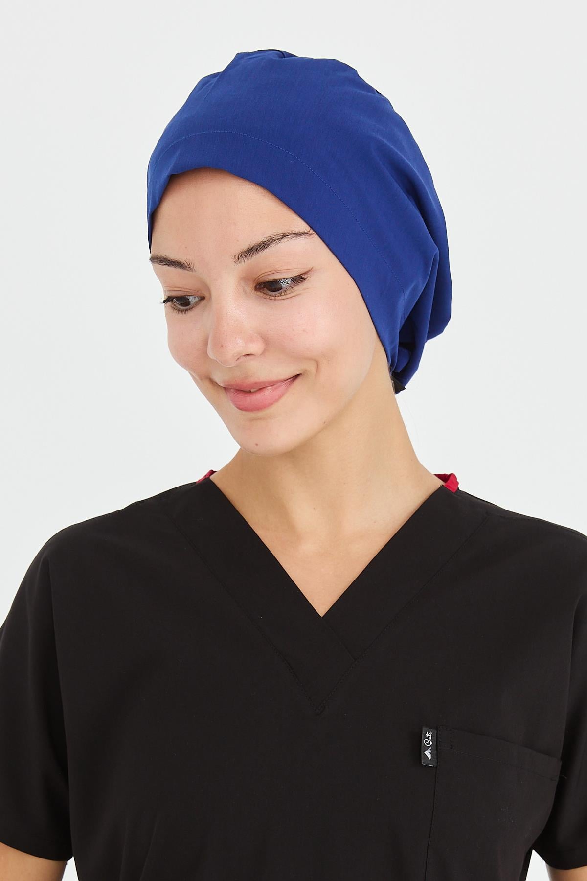 UltraLycra Doktor Hemşire Cerrahi Bone Aşçı Bonesi İş Bandanası, Saks