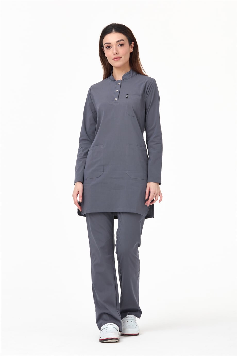 UltraLycra Modest - Doktor Hemşire Forma Takımı, Asfalt