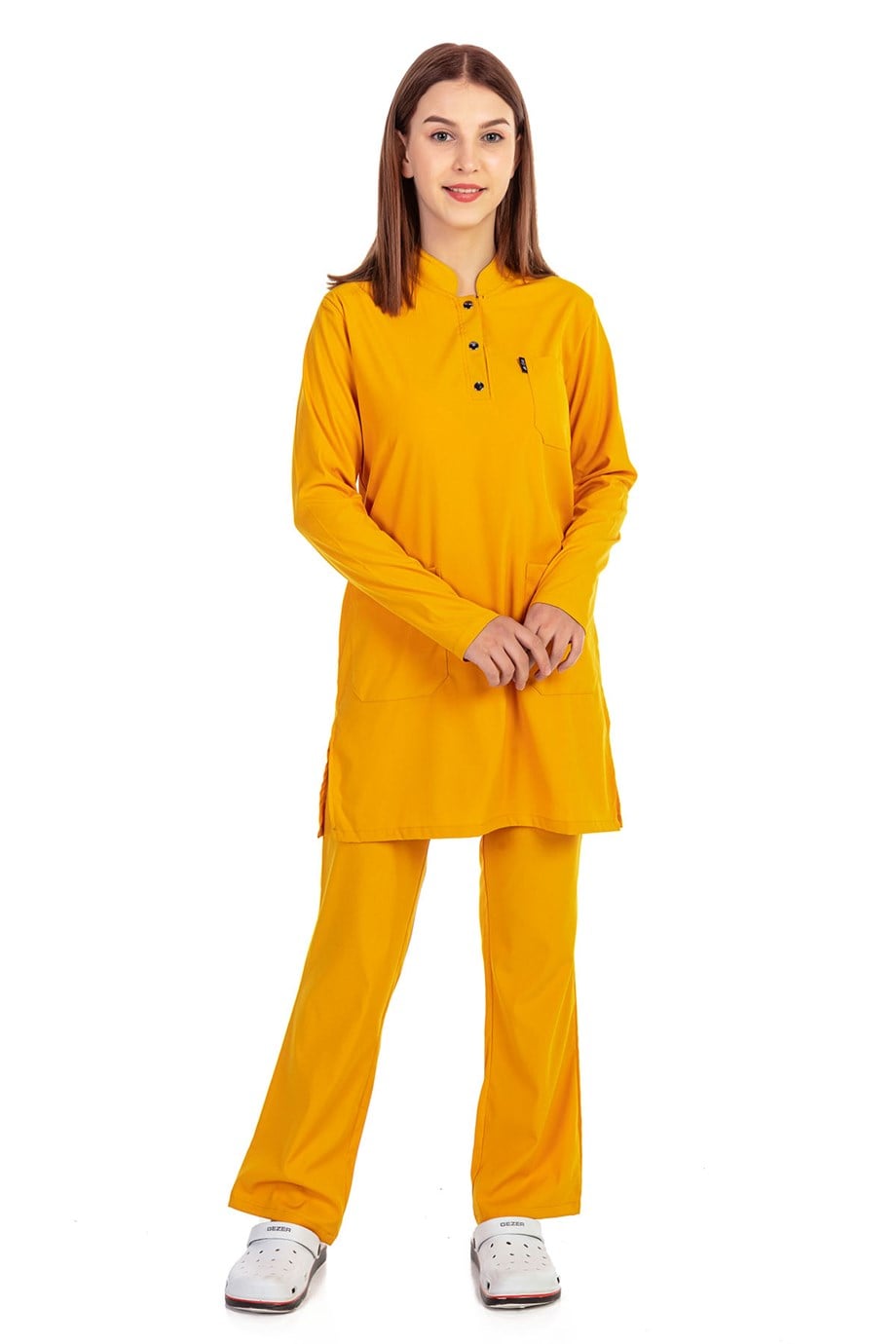 UltraLycra Modest - Doktor Hemşire Forma Takımı, Safran