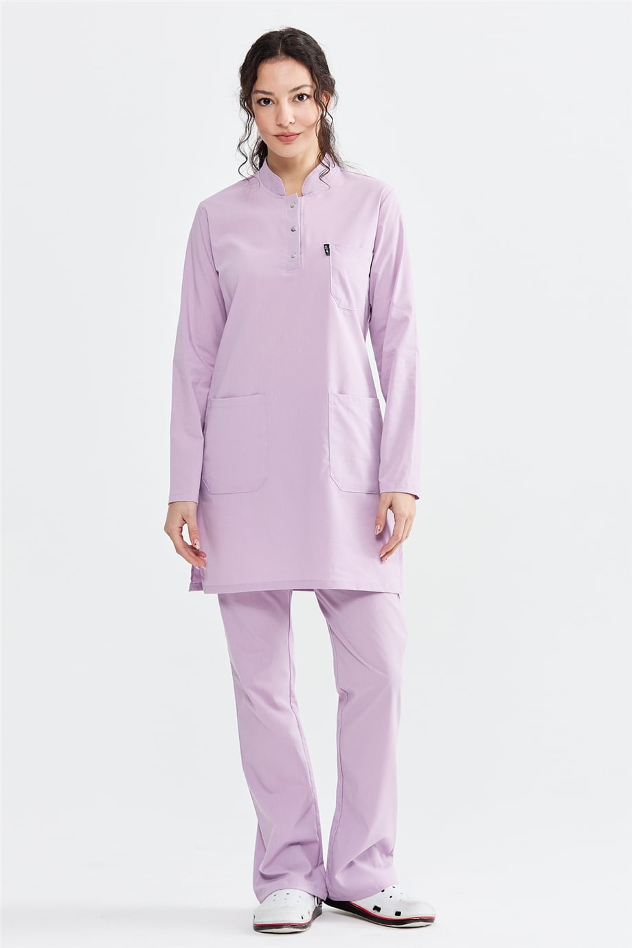 UltraLycra Modest - Doktor Hemşire Forma Takımı, Lila