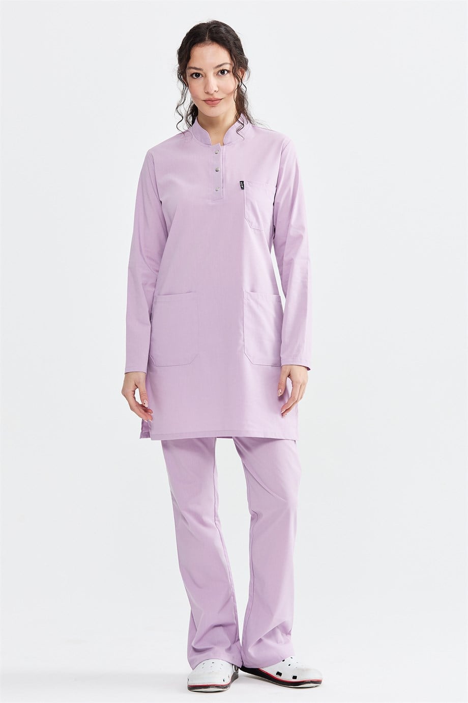 UltraLycra Modest - Doktor Hemşire Forma Takımı, Lila