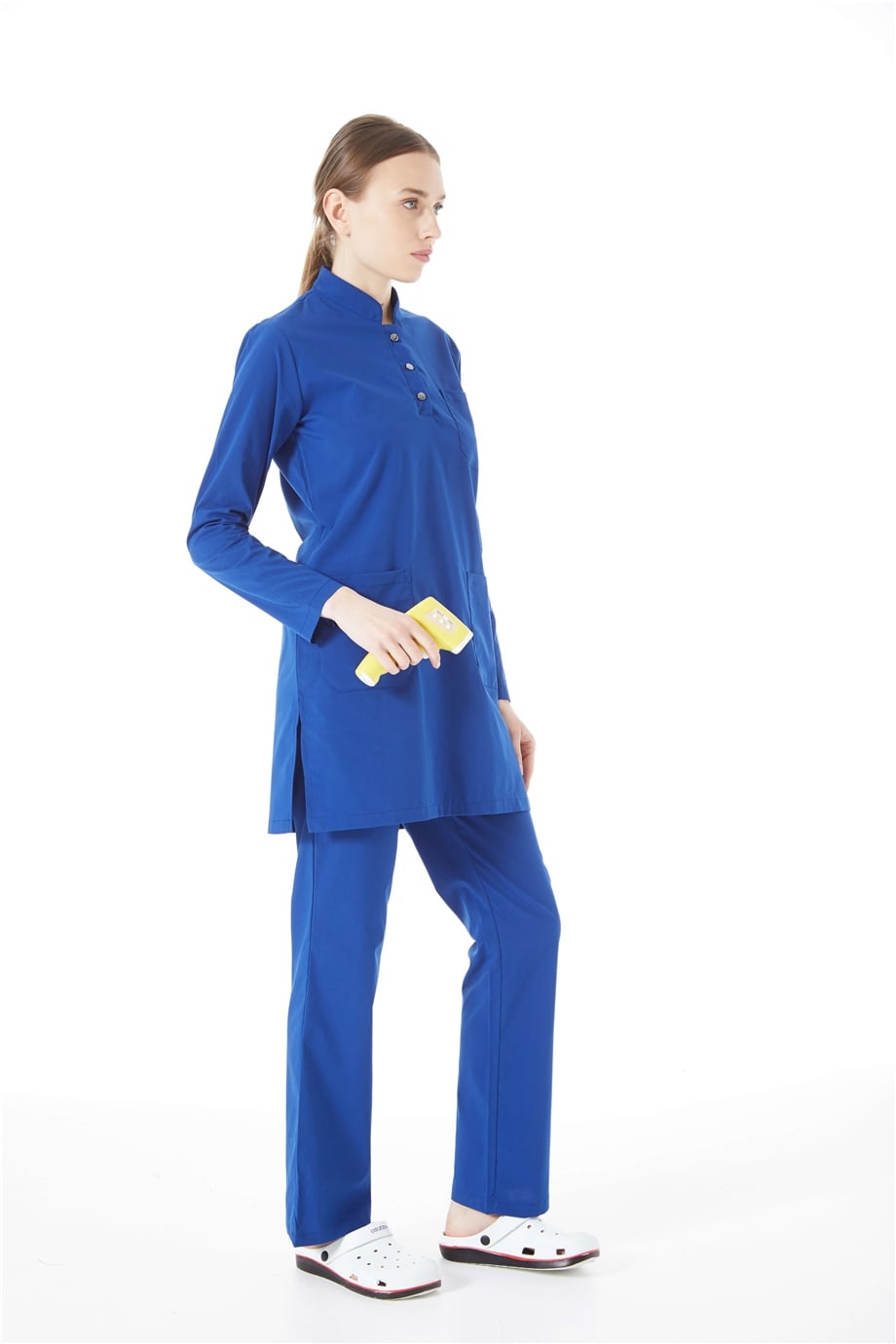 UltraLycra Modest - Doktor Hemşire Forma Takımı, Saks