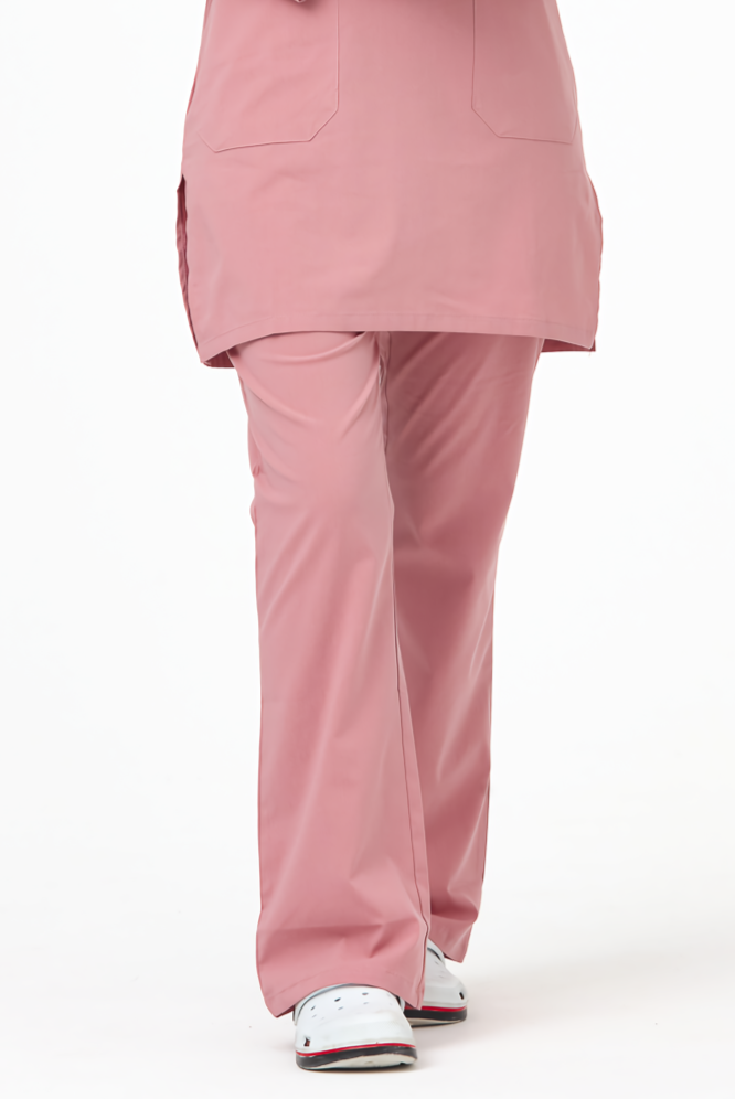 UltraLycra Modest - Likralı Doktor Hemşire Tesettür Tek Alt Forma, Bronz Pembe
