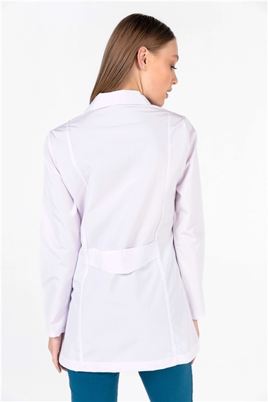 Alpaka Klasik Yaka 75 cm Doktor Hemşire Öğretmen Önlüğü (KADIN), Beyaz