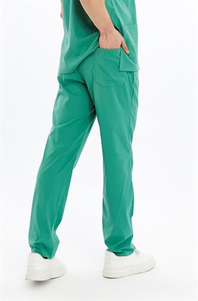Basic - Ameliyathane Hizmetleri Forması Likralı Scrubs (Unisex) (Yeni Klavuz - Frosty Spruce) (Pantolon)