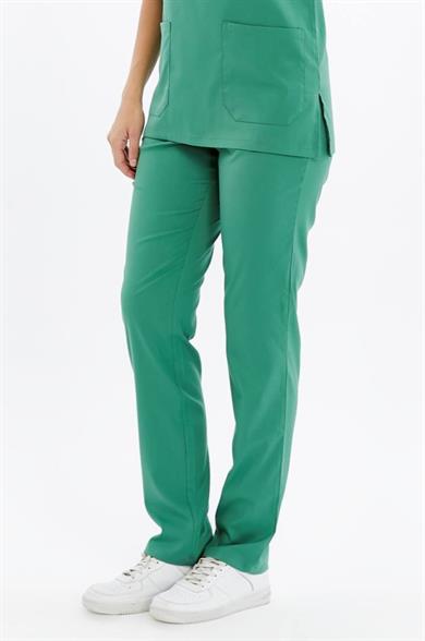Basic - Ameliyathane Hizmetleri Forması Likralı Scrubs (Unisex) (Yeni Klavuz - Frosty Spruce) (Pantolon)