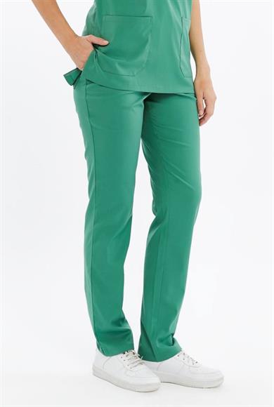 Basic - Ameliyathane Hizmetleri Forması Likralı Scrubs (Unisex) (Yeni Klavuz - Frosty Spruce) (Pantolon)