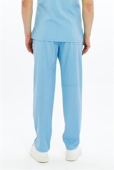 Basic - Doktor Forması Likralı Scrubs (Unisex) (Yeni Yönetmeliğe Uygun - Alaskan Blue) (Pantolon)