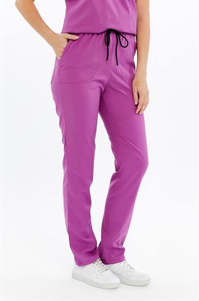 Basic - Ebe Forması Likralı Scrubs (Unisex) (Yeni Yönetmeliğe Uygun - Byzantium) (Pantolon)