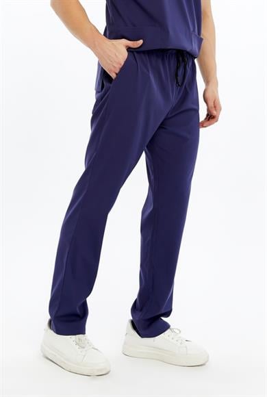 Basic - Hemşire Forması Likralı Scrubs (Unisex) (Yeni Yönetmeliğe Uygun - Patriot Blue) (Pantolon)