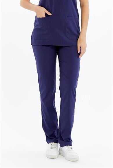 Basic - Hemşire Forması Likralı Scrubs (Unisex) (Yeni Yönetmeliğe Uygun - Patriot Blue) (Pantolon)