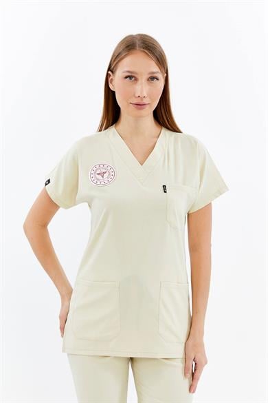 Basic - Tekniker,Teknisyen Forması Likralı Scrubs (Unisex) (Yeni Yönetmeliğe Uygun - Moth) (Takım)