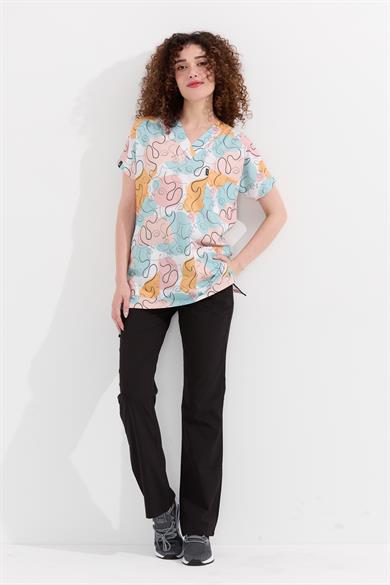 Carnival Basic - Desenli Hemşire Doktor Veteriner Tek Üst Forma (UNISEX), Suretler