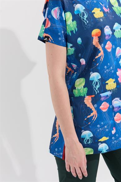 Carnival Basic - Desenli Hemşire Doktor Veteriner Tek Üst Forma (UNISEX), Su Altı