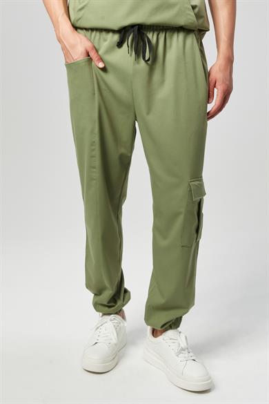 Extreme Cool Man - Premium Çift Yön Likralı Doktor Hemşire Tek Alt Forma (ERKEK), Yosun