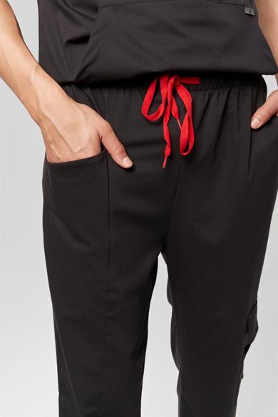 Extreme Cool Man - Premium Çift Yön Likralı Doktor Hemşire Forma Takımı (ERKEK), Kömür