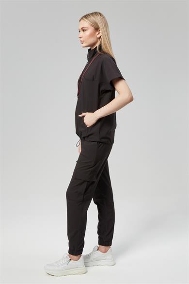 Extreme Cool Woman - Premium Çift Yön Likralı Doktor Hemşire Forma Takımı (KADIN), Kömür