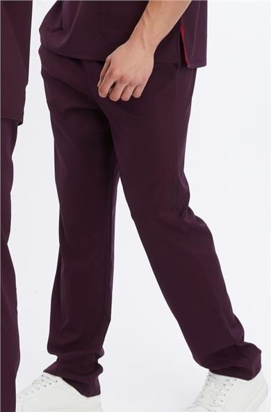 Happiness Basic - Likralı Doktor Hemşire Tek Alt Forma (UNISEX), Mürdüm