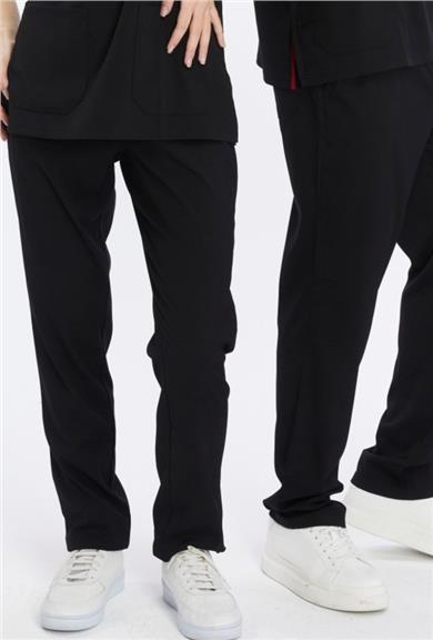 Happiness Basic - Likralı Doktor Hemşire Tek Alt Forma (UNISEX), Siyah