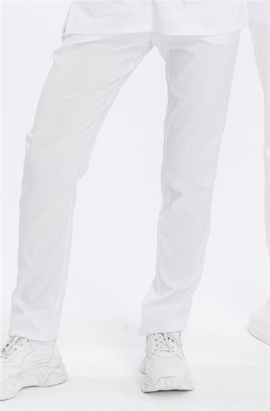 Happiness Basic - Likralı Doktor Hemşire Tek Alt Forma (UNISEX), Beyaz