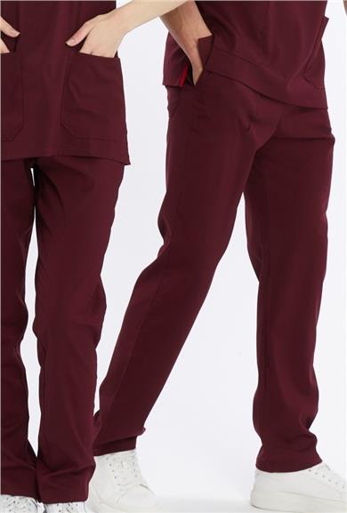 Happiness Basic - Likralı Doktor Hemşire Tek Alt Forma (UNISEX), Bordo