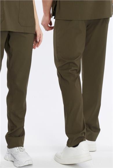 Happiness Basic - Likralı Doktor Hemşire Tek Alt Forma (UNISEX), Haki