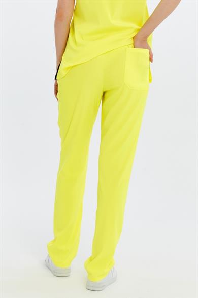 Happiness Basic - Likralı Doktor Hemşire Tek Alt Forma (UNISEX), Limon Sarısı