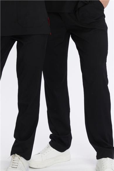 Happiness Basic - Likralı Doktor Hemşire Tek Alt Forma (UNISEX), Siyah