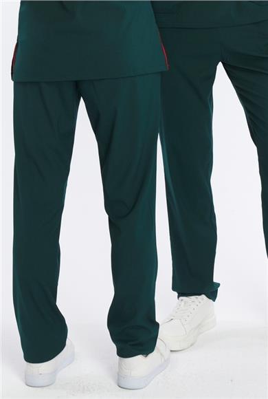 Happiness Basic - Likralı Doktor Hemşire Tek Alt Forma (UNISEX), Koyu Yeşil