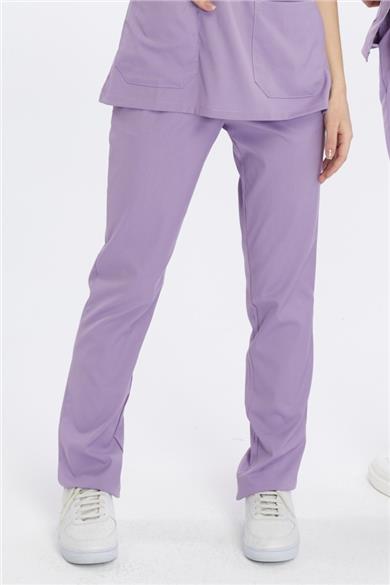 Happiness Basic - Likralı Doktor Hemşire Tek Alt Forma (UNISEX), Lila