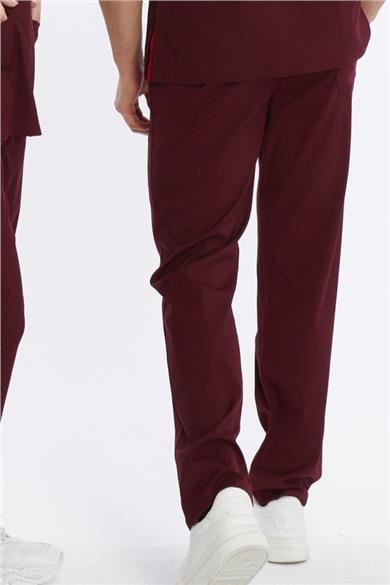 Happiness Basic - Likralı Doktor Hemşire Tek Alt Forma (UNISEX), Bordo