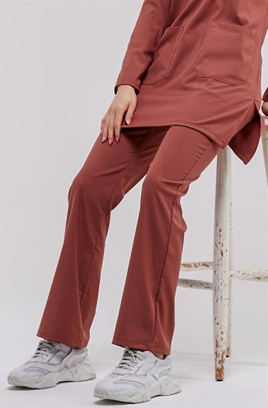 Happiness Modest - Likralı Doktor Hemşire Tesettür Tek Alt Forma, Bisküvi