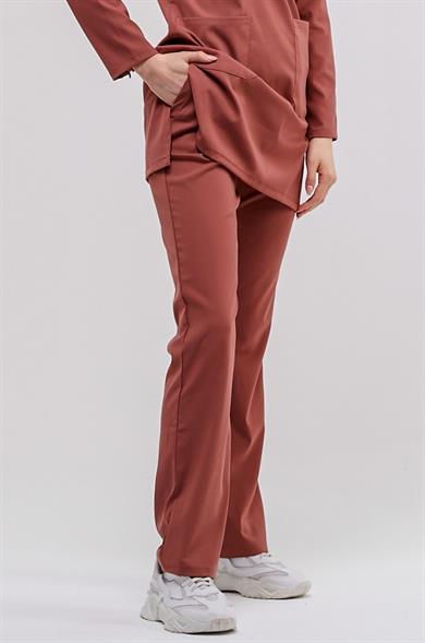 Happiness Modest - Likralı Doktor Hemşire Tesettür Tek Alt Forma, Bisküvi