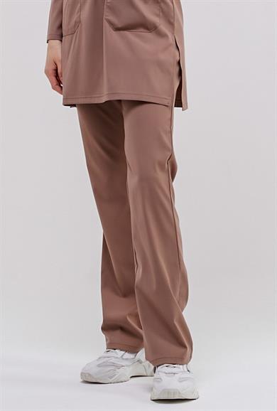 Happiness Modest - Likralı Doktor Hemşire Tesettür Tek Alt Forma, Taş Beji