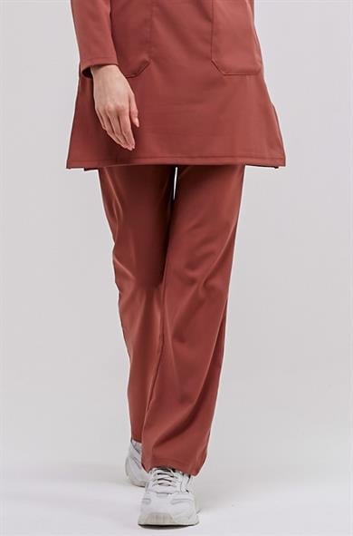 Happiness Modest - Likralı Doktor Hemşire Tesettür Tek Alt Forma, Bisküvi