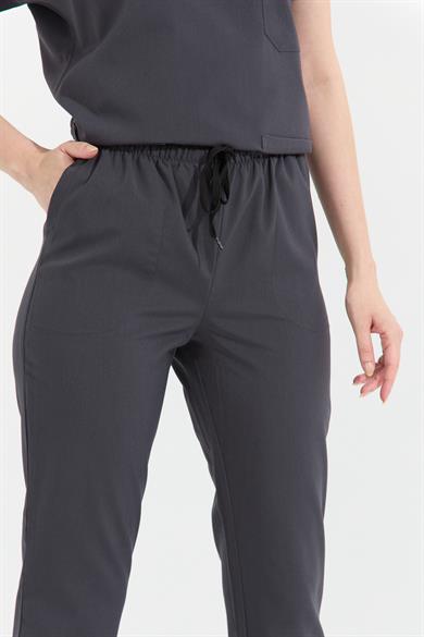 Happiness Spaniard - Likralı Doktor Hemşire Forma Takımı (KADIN), Antrasit