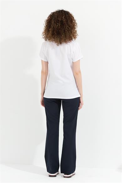 Happiness Spaniard - Likralı Doktor Hemşire Forma Takımı (KADIN), Beyaz/Lacivert