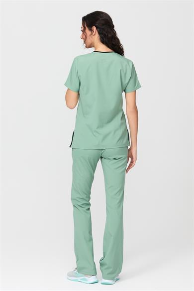 Happiness Spaniard - Likralı Doktor Hemşire Forma Takımı (KADIN), Çağla Yeşili