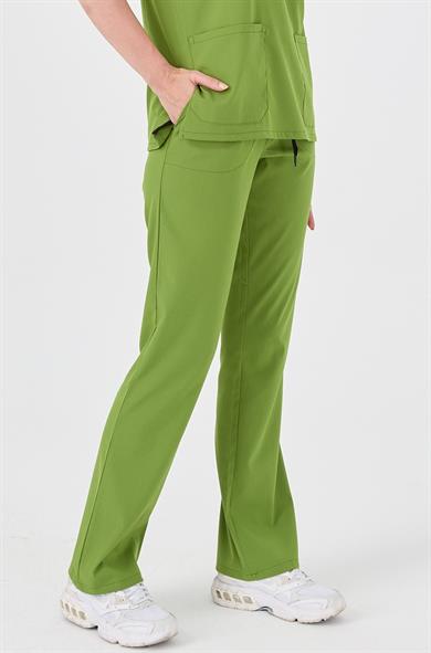 Happiness Spaniard - Likralı Doktor Hemşire Tek Alt Forma (KADIN), Fıstık Yeşili