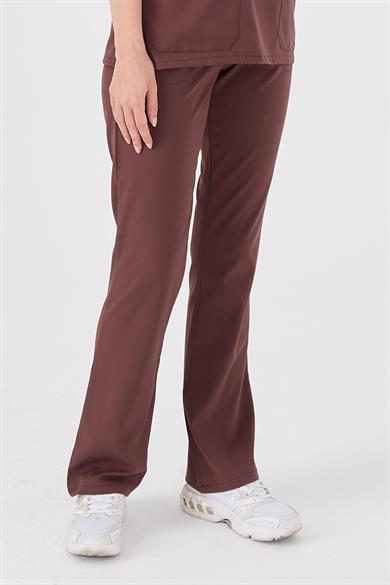 Happiness Spaniard - Likralı Doktor Hemşire Tek Alt Forma (KADIN), Çikolata Kahve