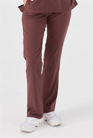 Happiness Spaniard - Likralı Doktor Hemşire Tek Alt Forma (KADIN), Çikolata Kahve